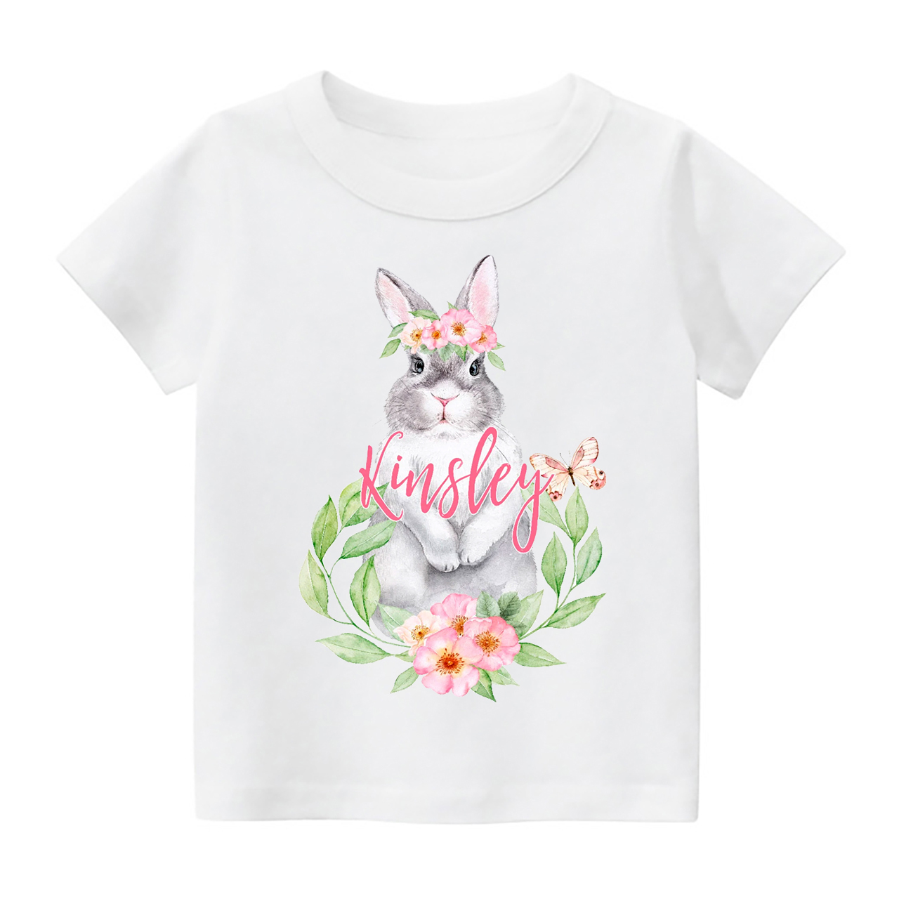 Pink&Green Bunny Gnome Toddler Shirt
