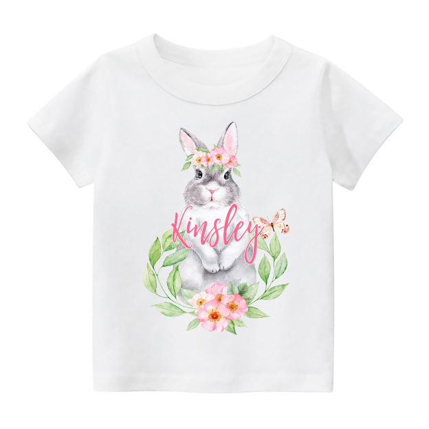 Pink&Green Bunny Gnome Toddler Shirt