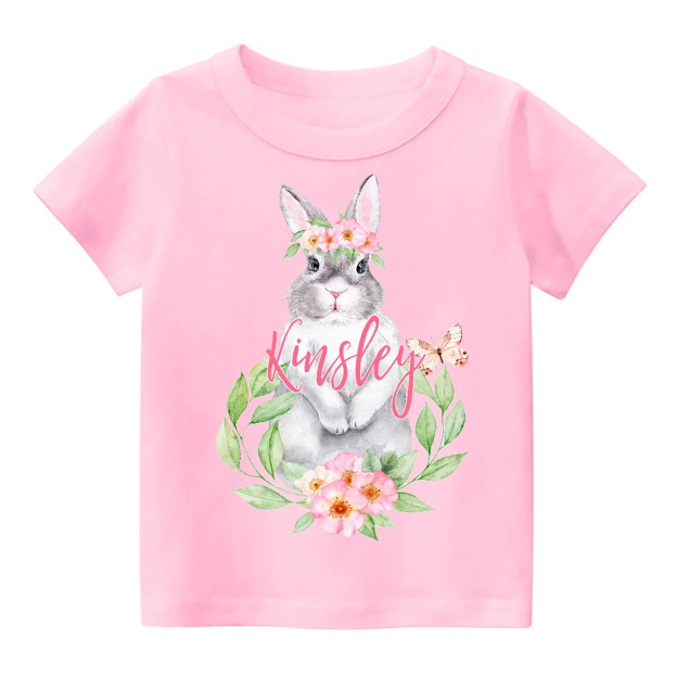 Pink&Green Bunny Gnome Toddler Shirt