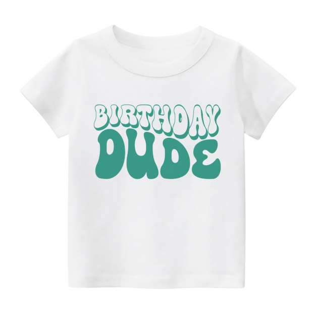 Birthday Dude Natural Shirt For Kids