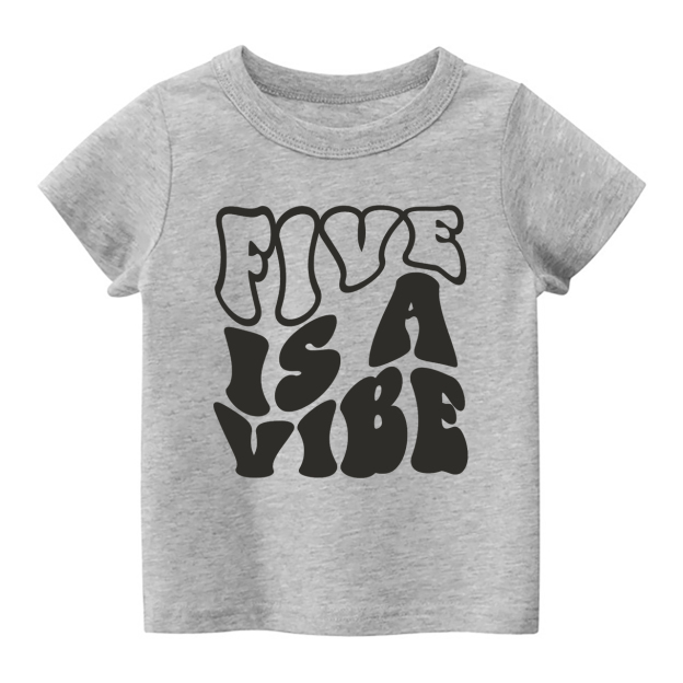 Retro Fifth Birthday Shirt For Kids