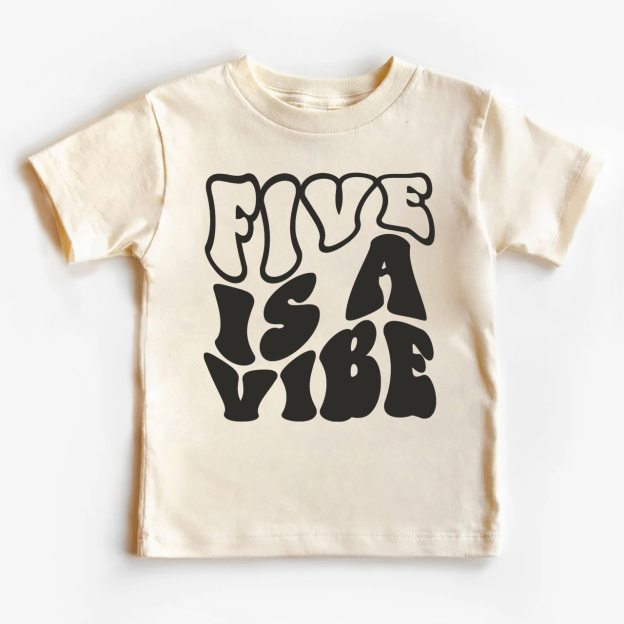 Retro Fifth Birthday Shirt For Kids