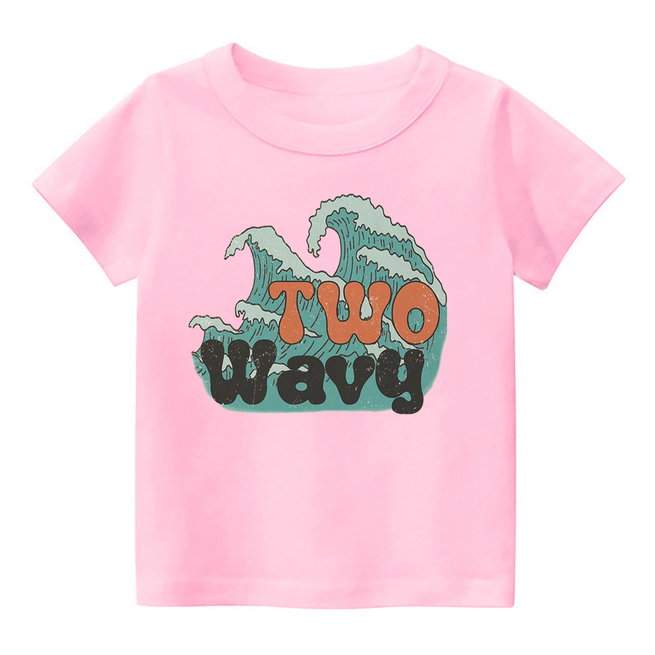 Two Wavy 2nd Birthday Shirt For Kids