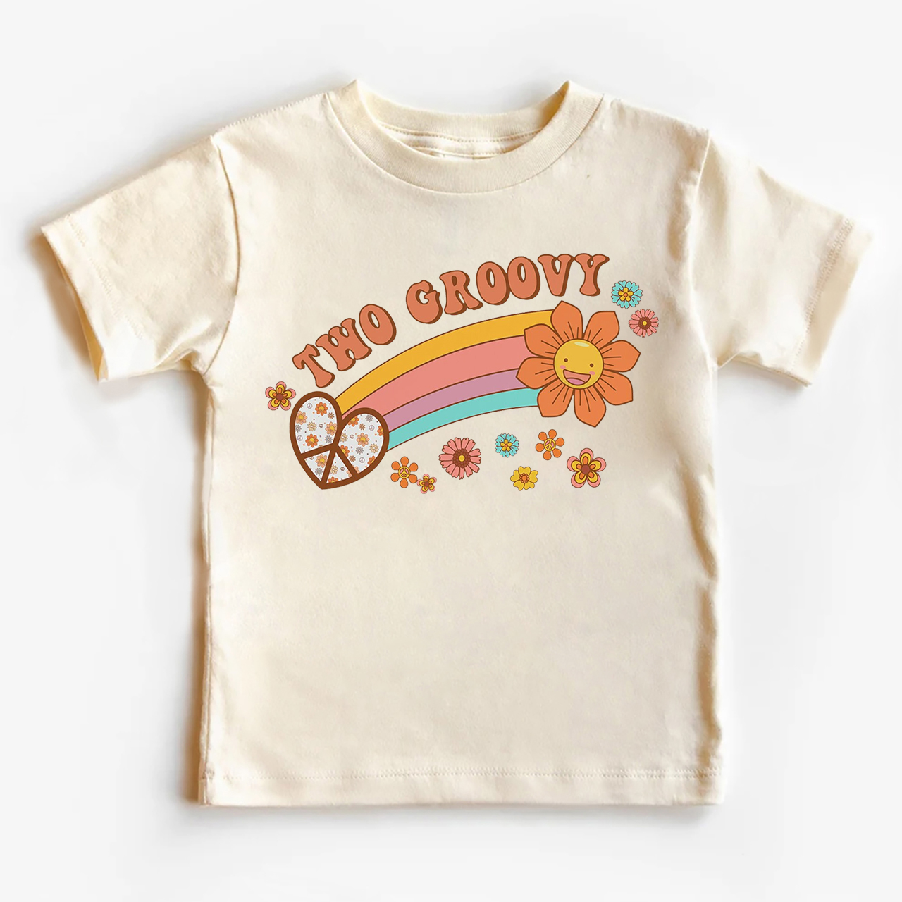 Two Groovy 2nd Birthday Shirt For Kids