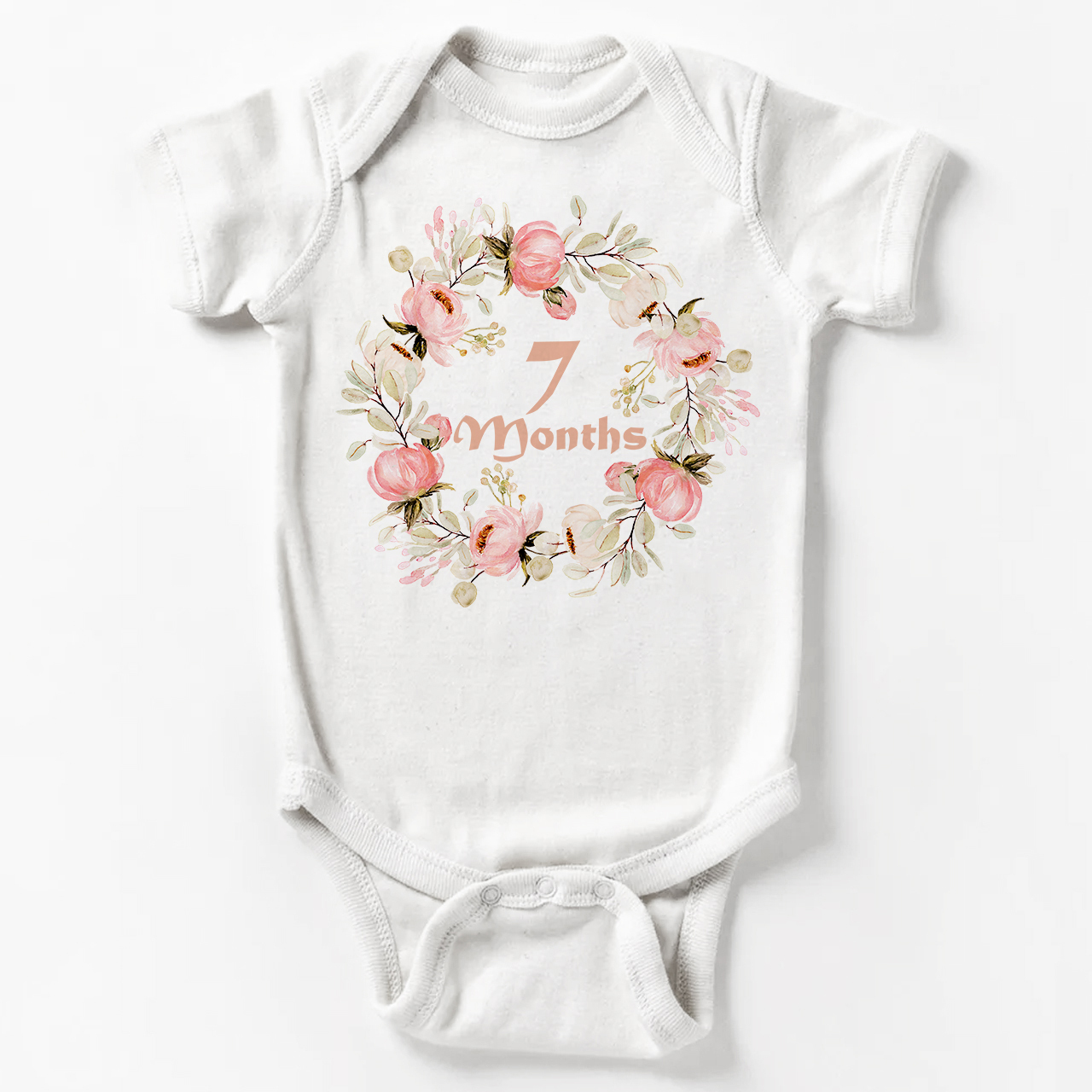 Floral Monthly Milestone Bodysuit
