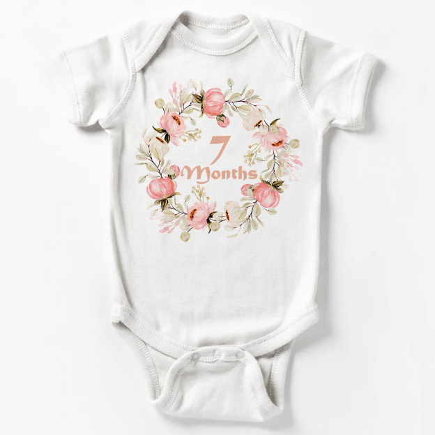Floral Monthly Milestone Bodysuit