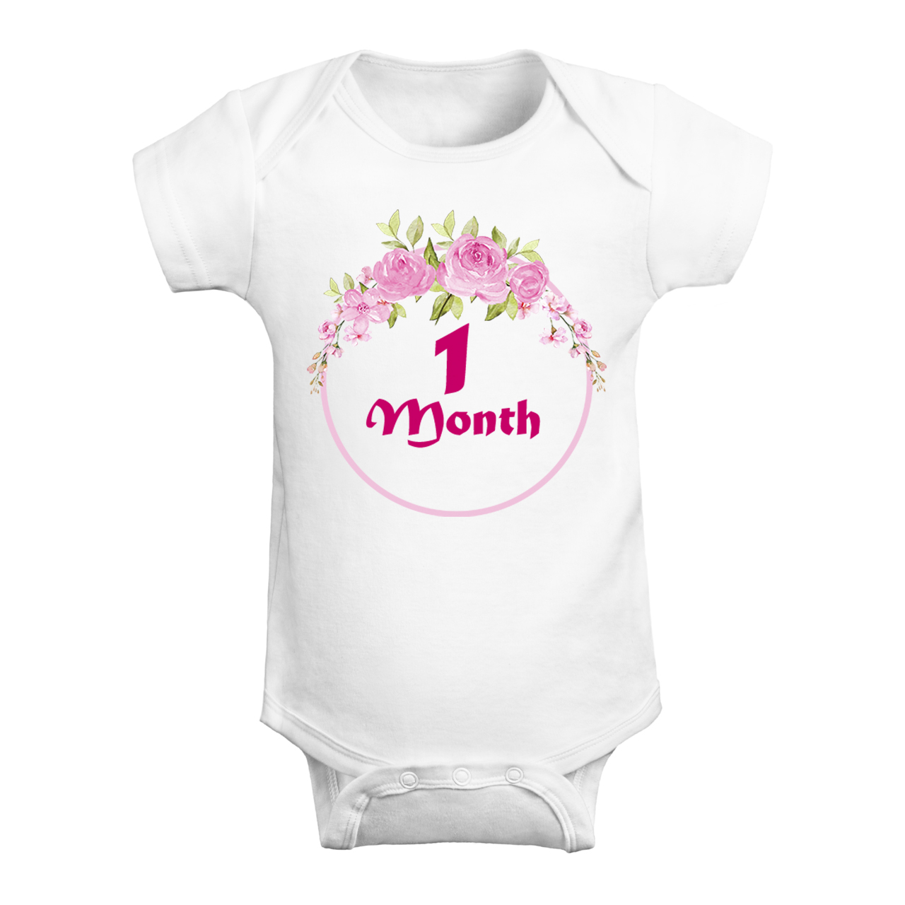 Floral Monthly Milestone Bodysuit