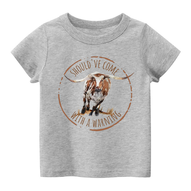 Should've Come With A Warning Kids Shirt