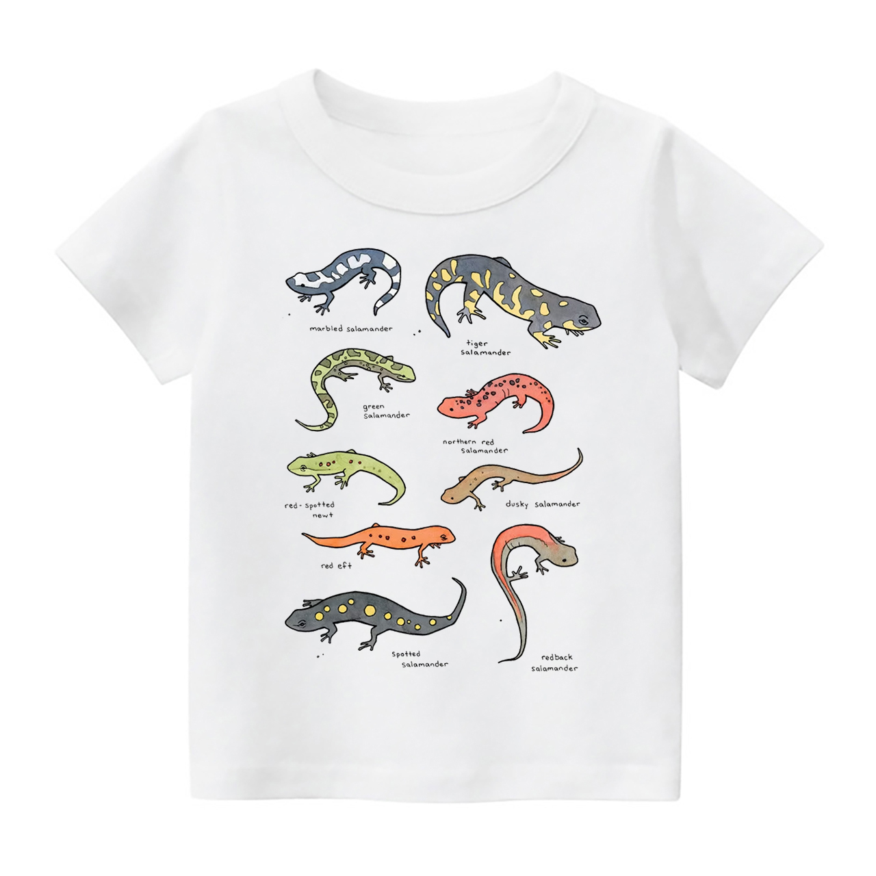 Salamanders Chart Kids Shirt