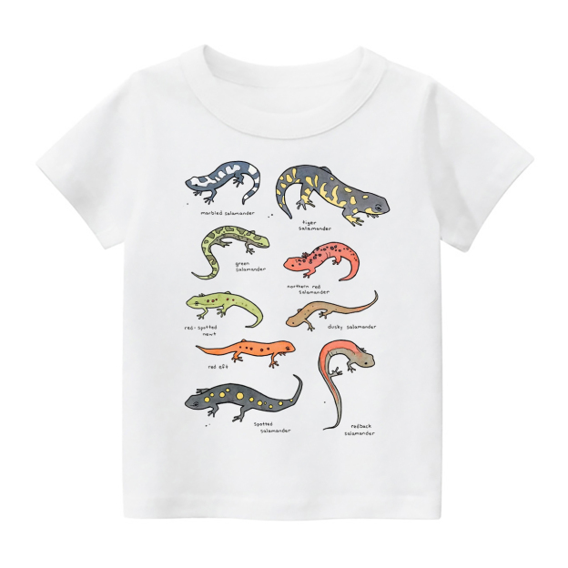 Salamanders Chart Kids Shirt