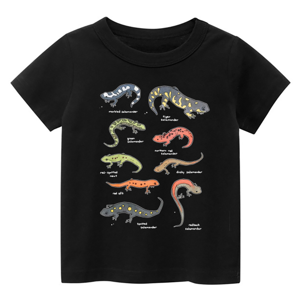 Salamanders Chart Kids Shirt