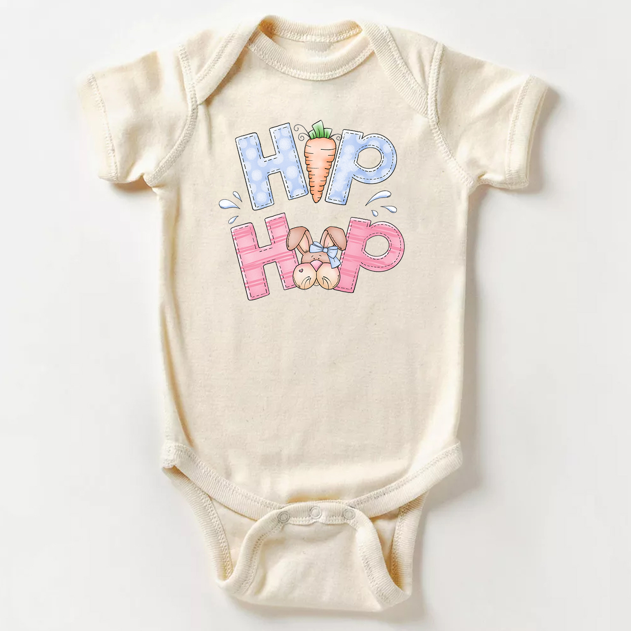 Hop Hop Easter Baby Bodysuit
