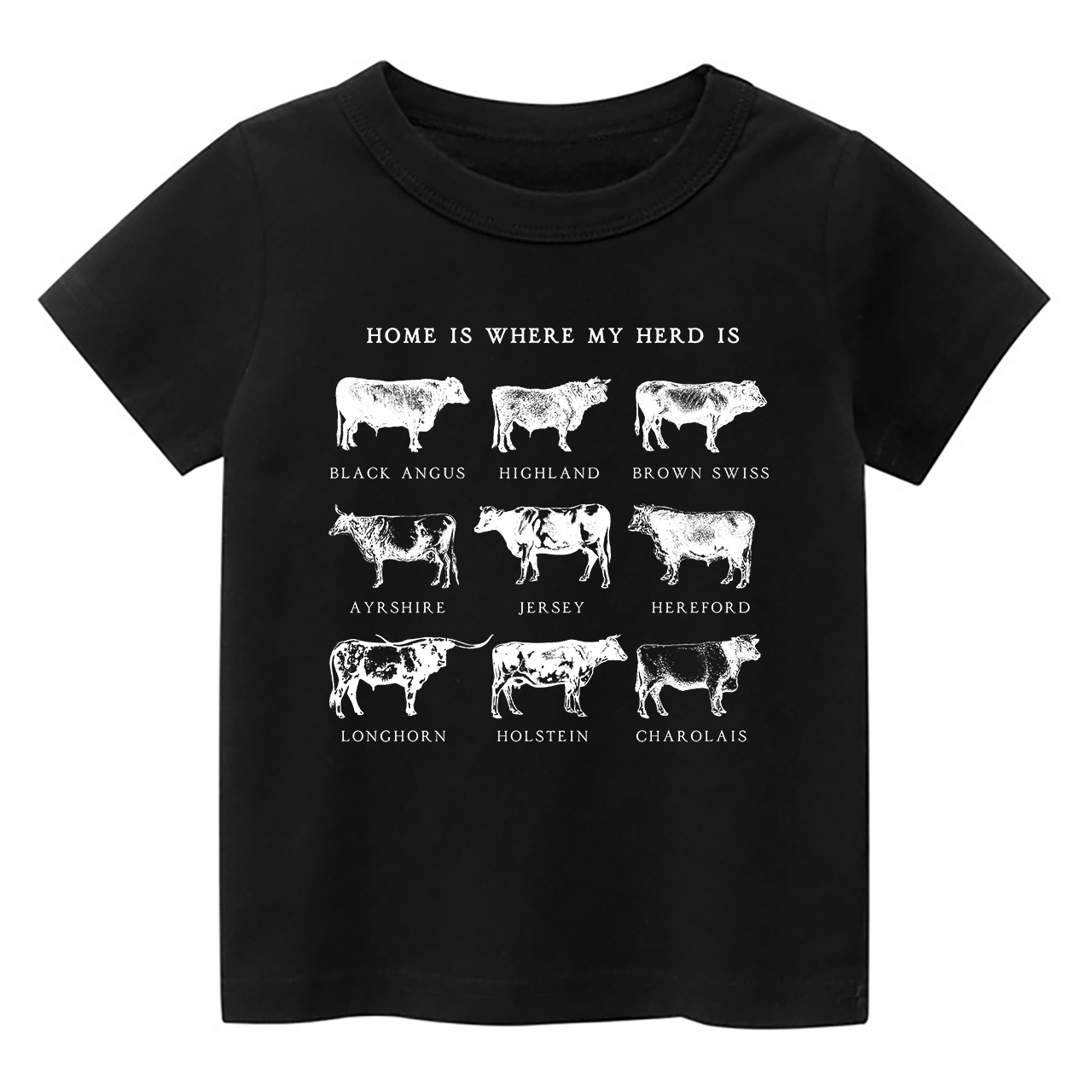 Home is Where my Herd Is Kids Shirt