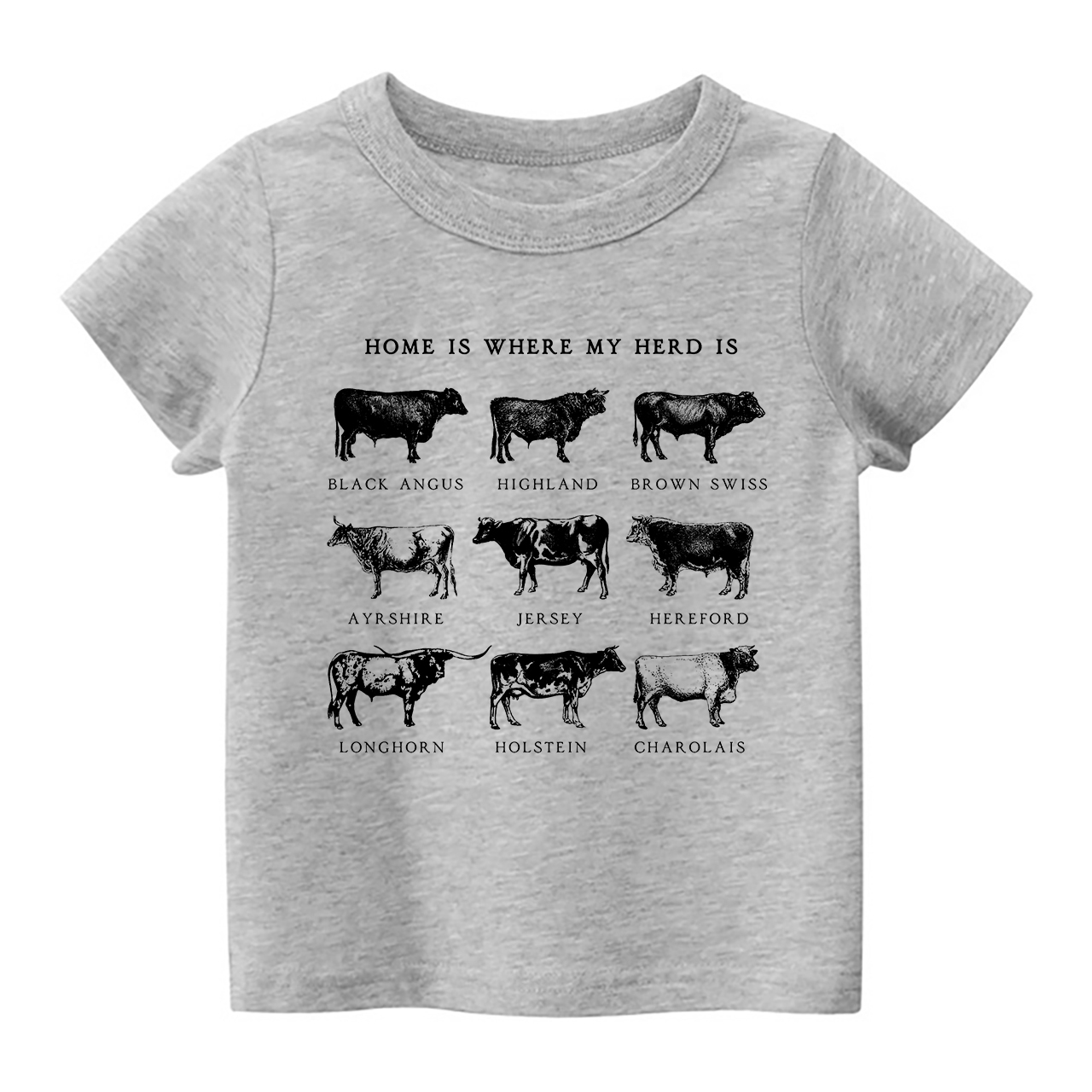 Home is Where my Herd Is Kids Shirt