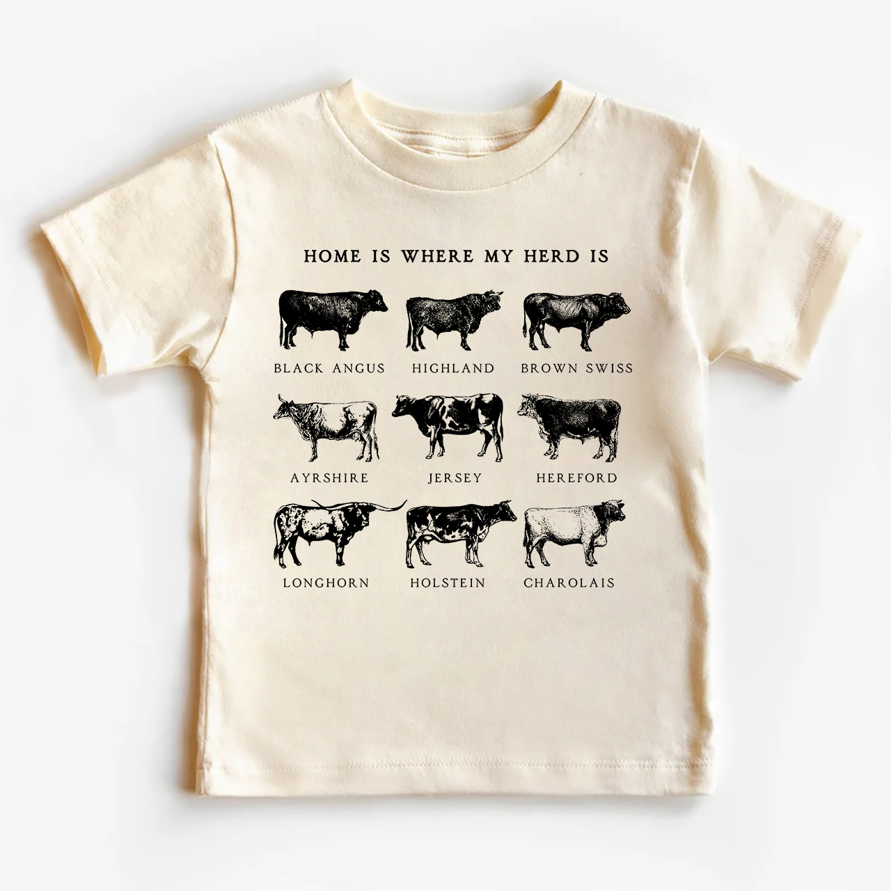 Home is Where my Herd Is Kids Shirt