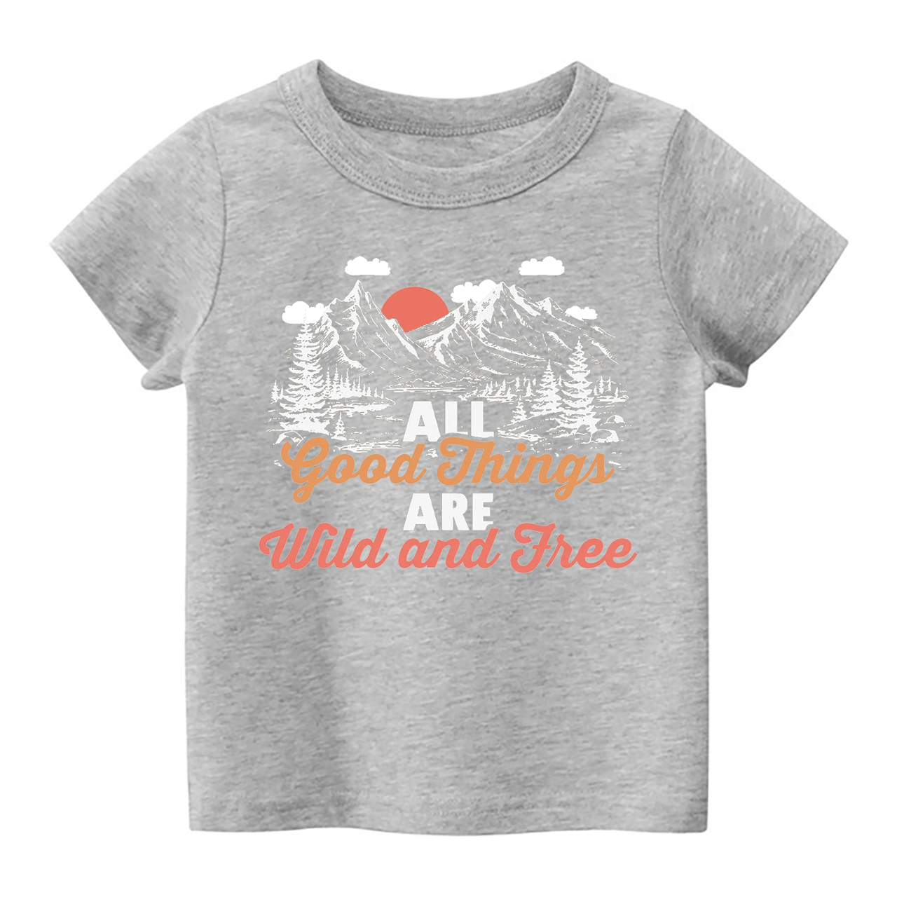 All Good Things Are Wild And Free Kids Shirt