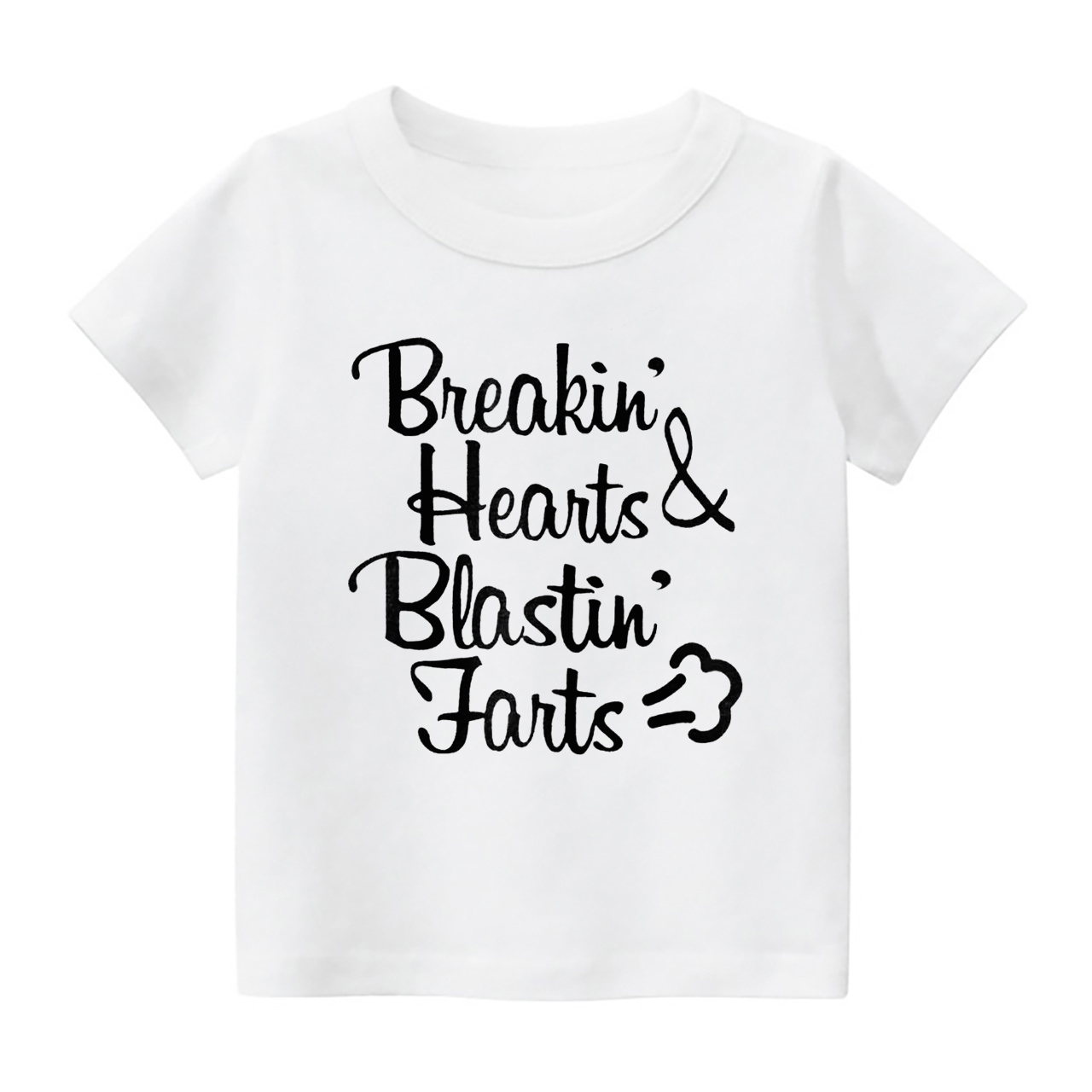 Breakin' Hearts Blastin' Farts Kids Shirt