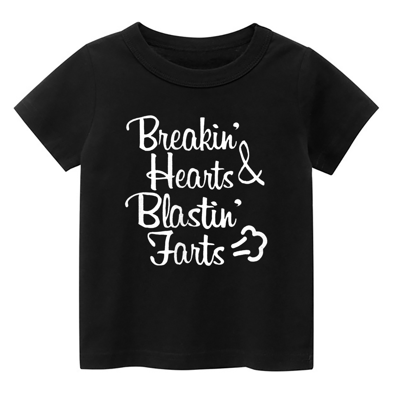 Breakin' Hearts Blastin' Farts Kids Shirt