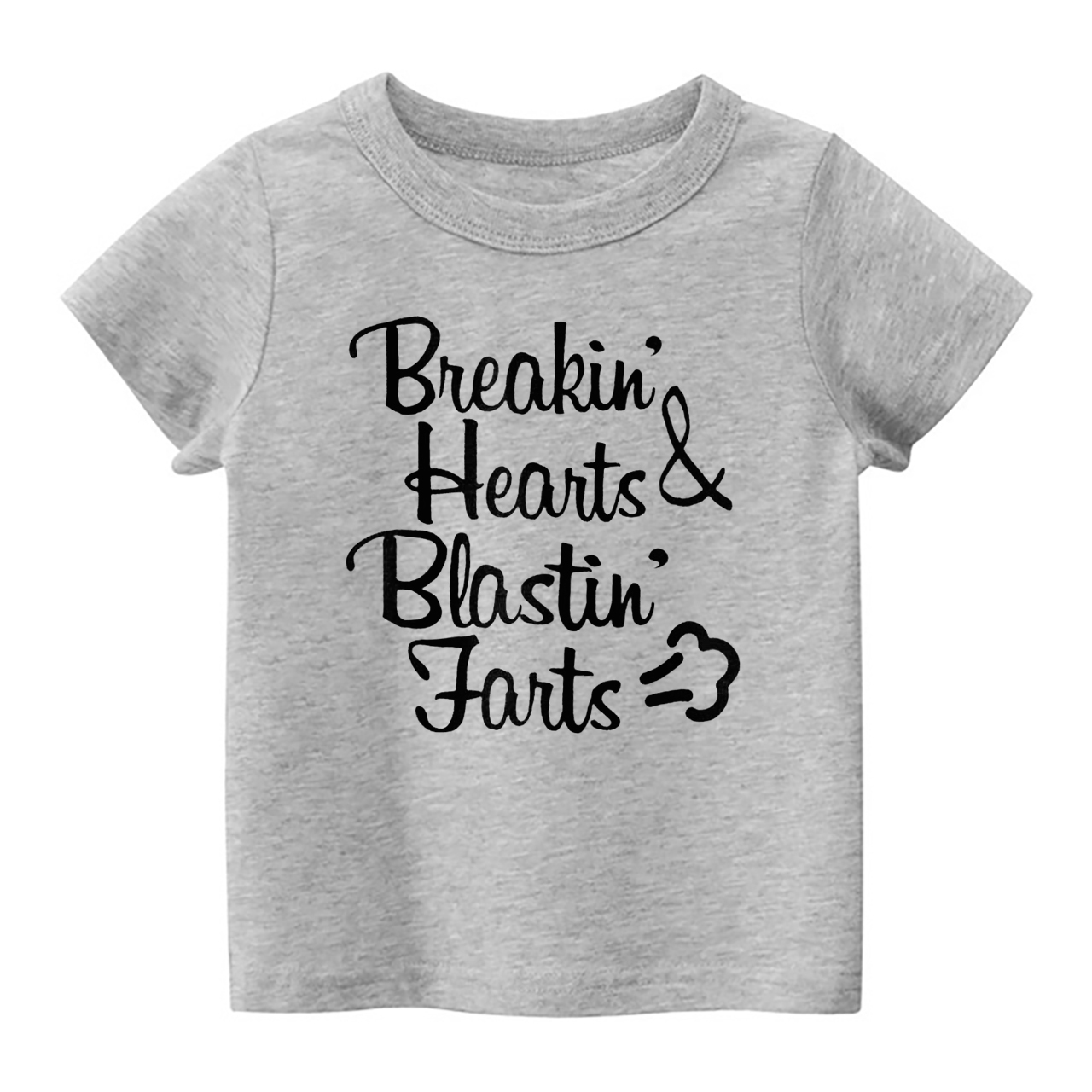 Breakin' Hearts Blastin' Farts Kids Shirt