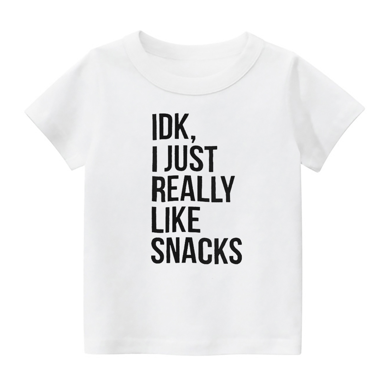 IDK I Just Really Like Snacks Kids Shirt