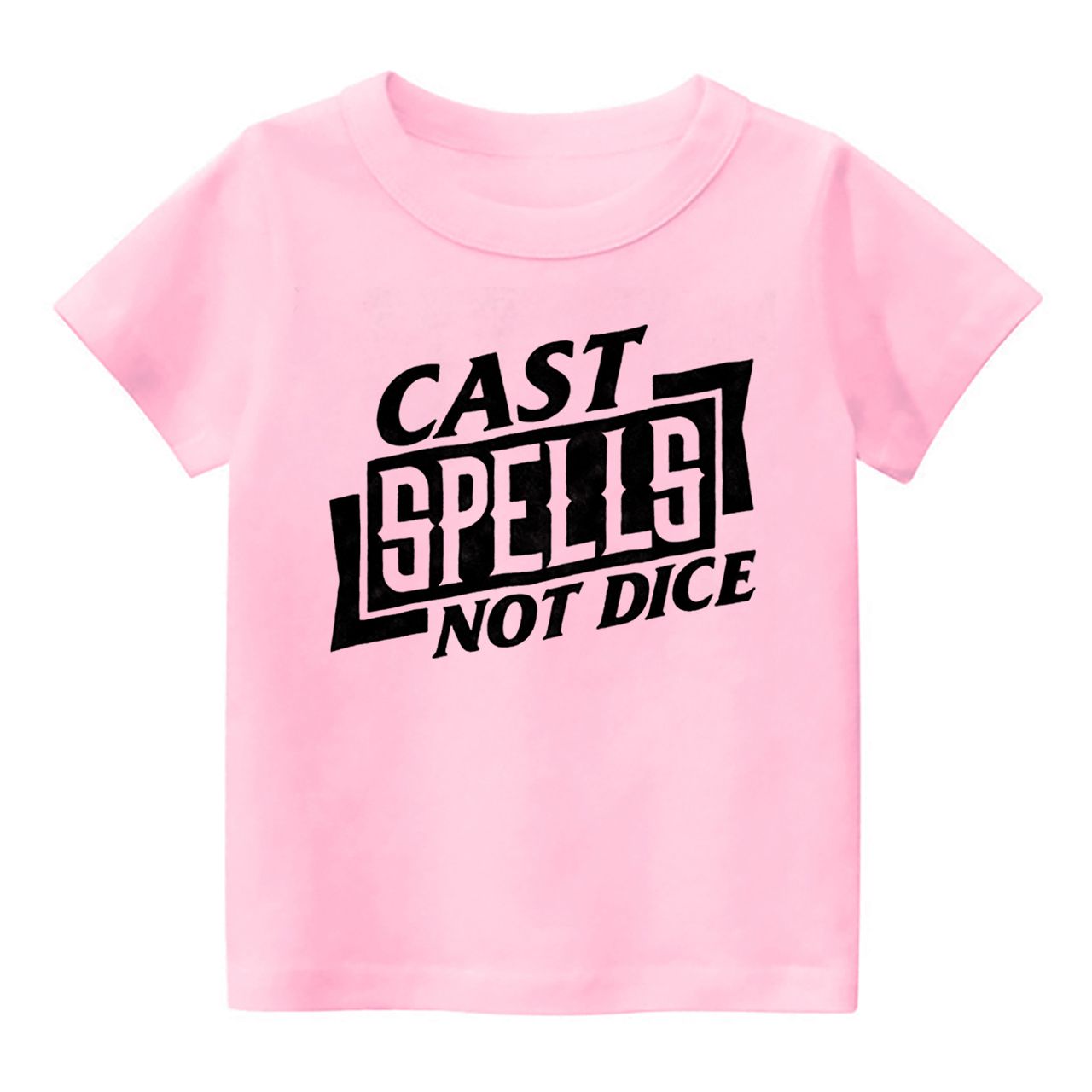 Cast Spells Not Dice Kids Shirt