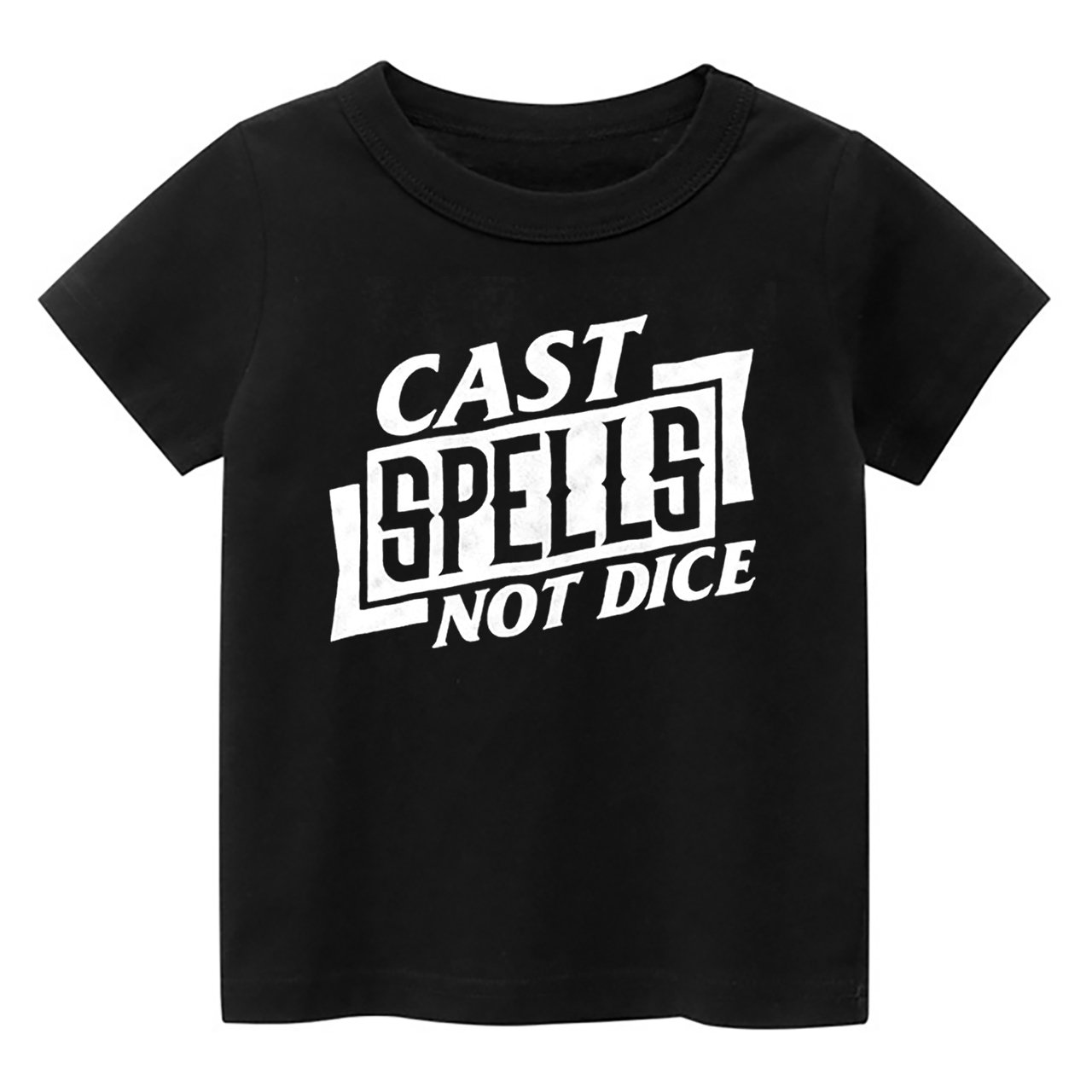 Cast Spells Not Dice Kids Shirt