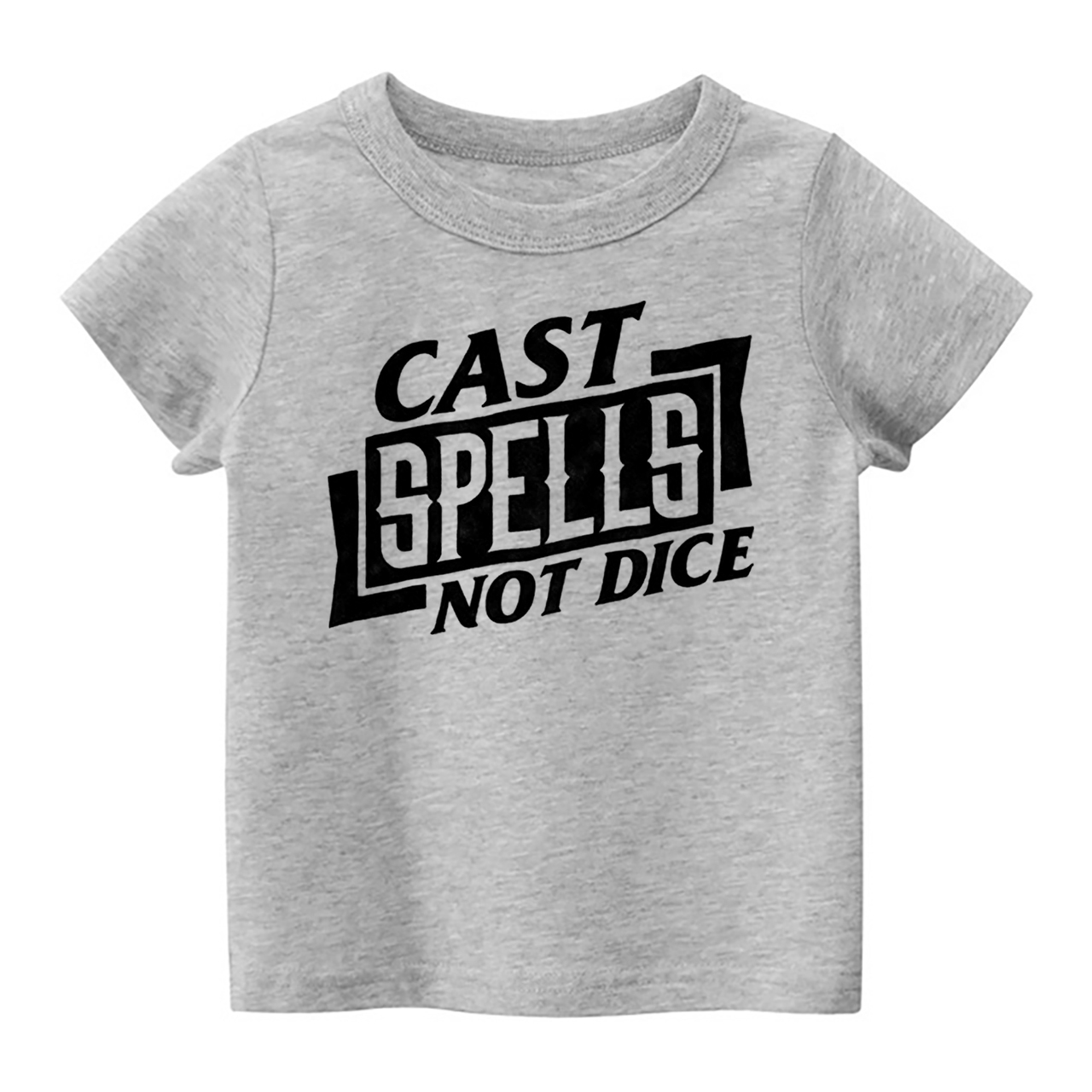 Cast Spells Not Dice Kids Shirt