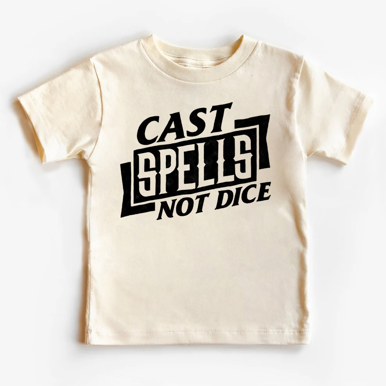 Cast Spells Not Dice Kids Shirt