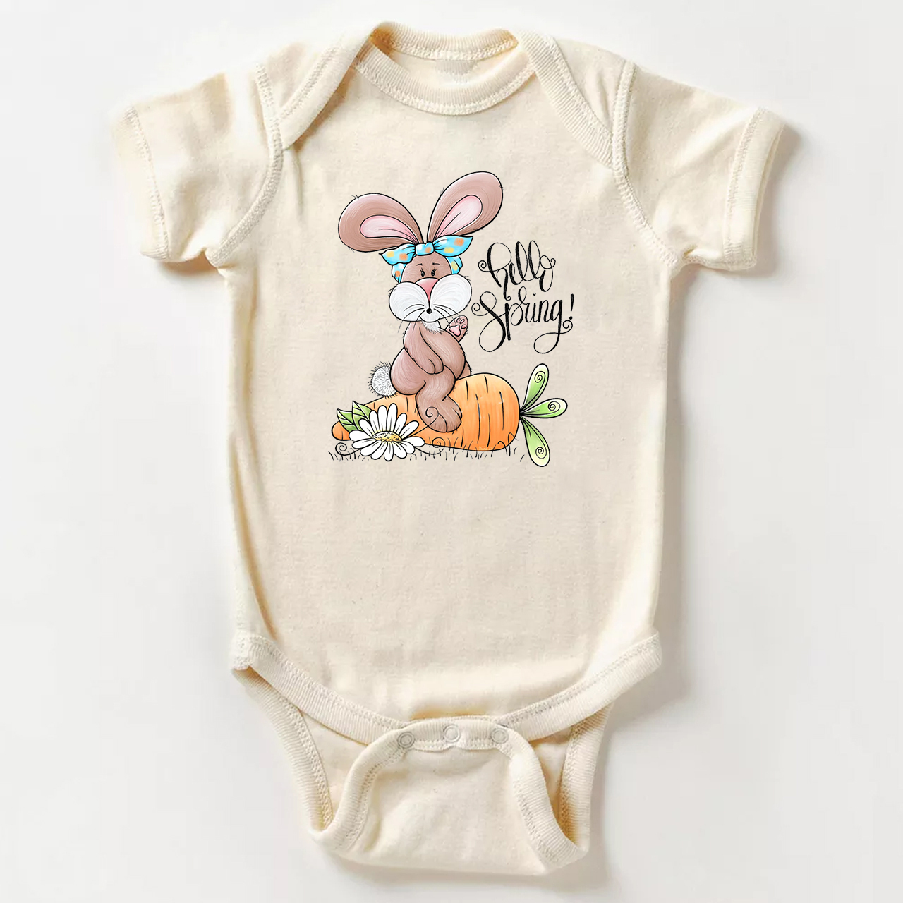 Hop Hop Easter Baby Bodysuit