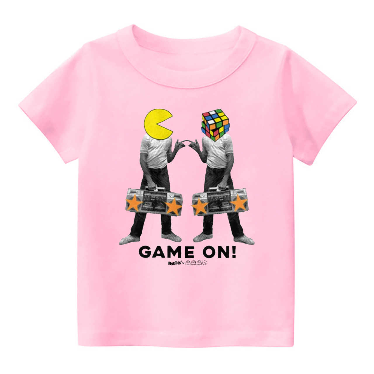 Pac-man Rubiks Game On Kids Shirt