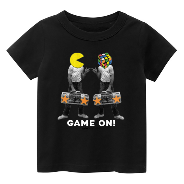 Pac-man Rubiks Game On Kids Shirt