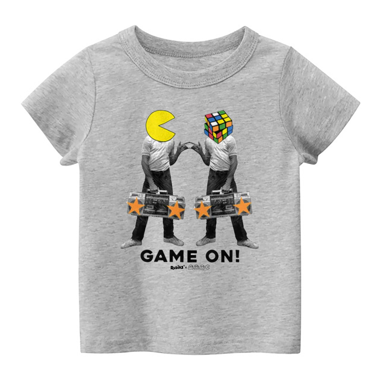 Pac-man Rubiks Game On Kids Shirt