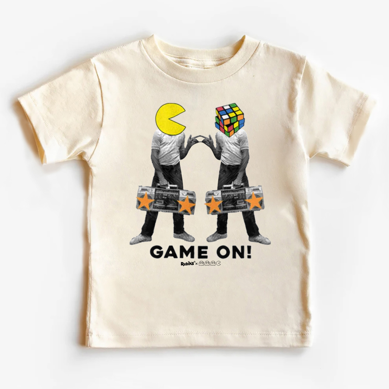 Pac-man Rubiks Game On Kids Shirt