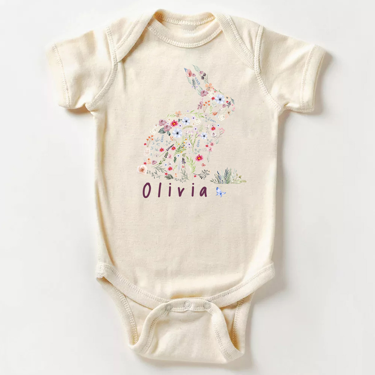 Nordic Style Bear Baby Bodysuit