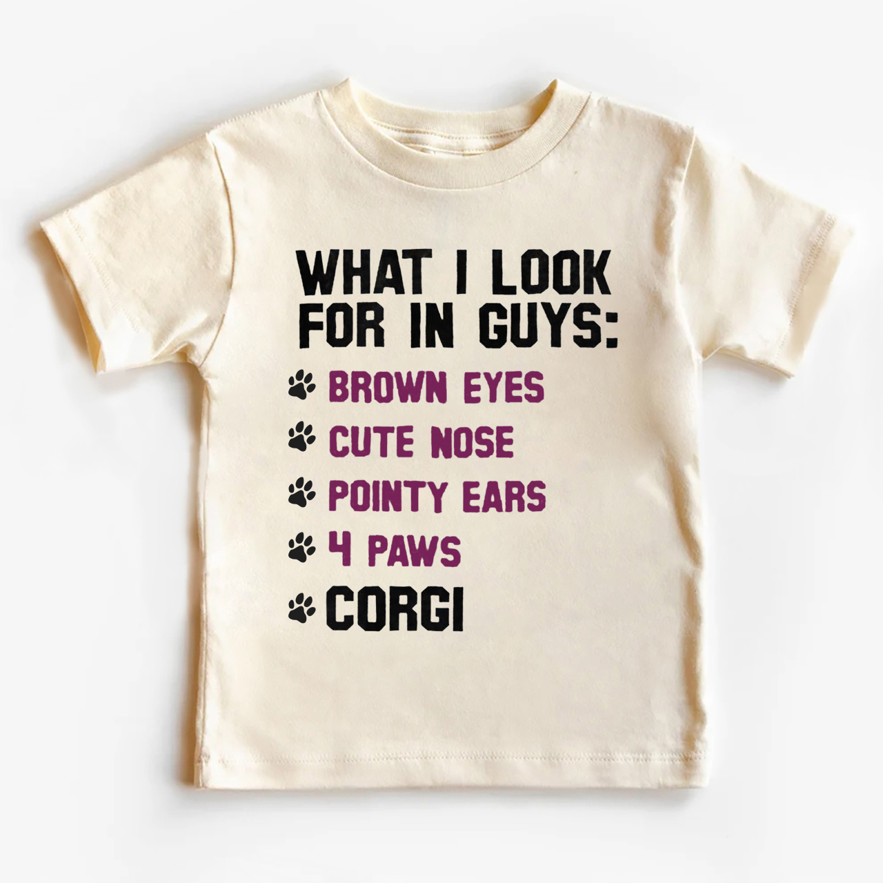 Corgi Checklist Kids Shirt