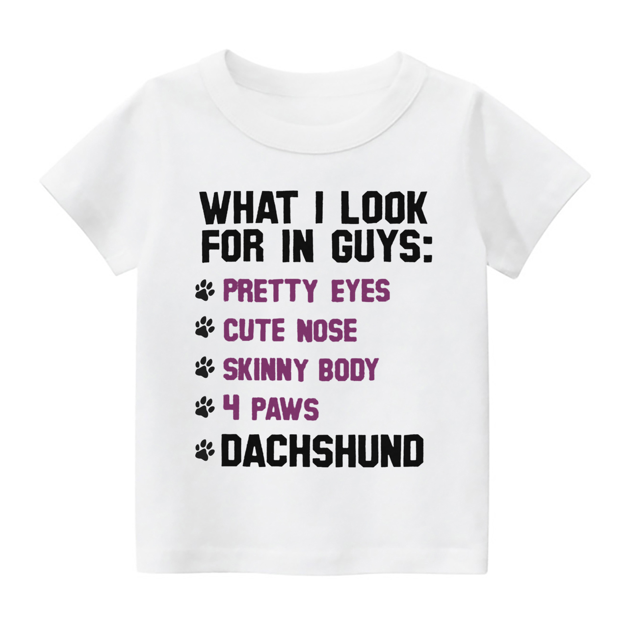Dachshund List Kids Shirt
