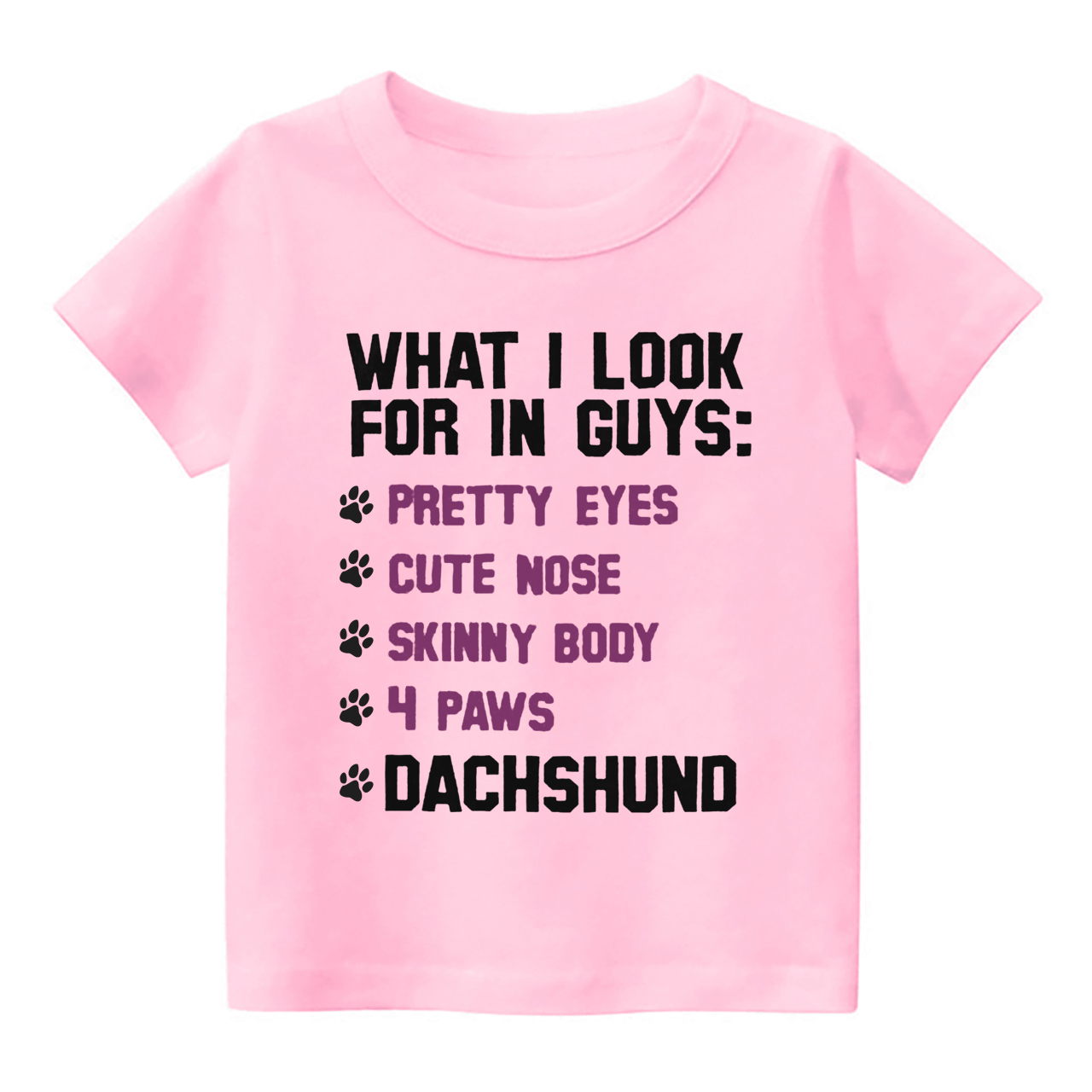 Dachshund List Kids Shirt