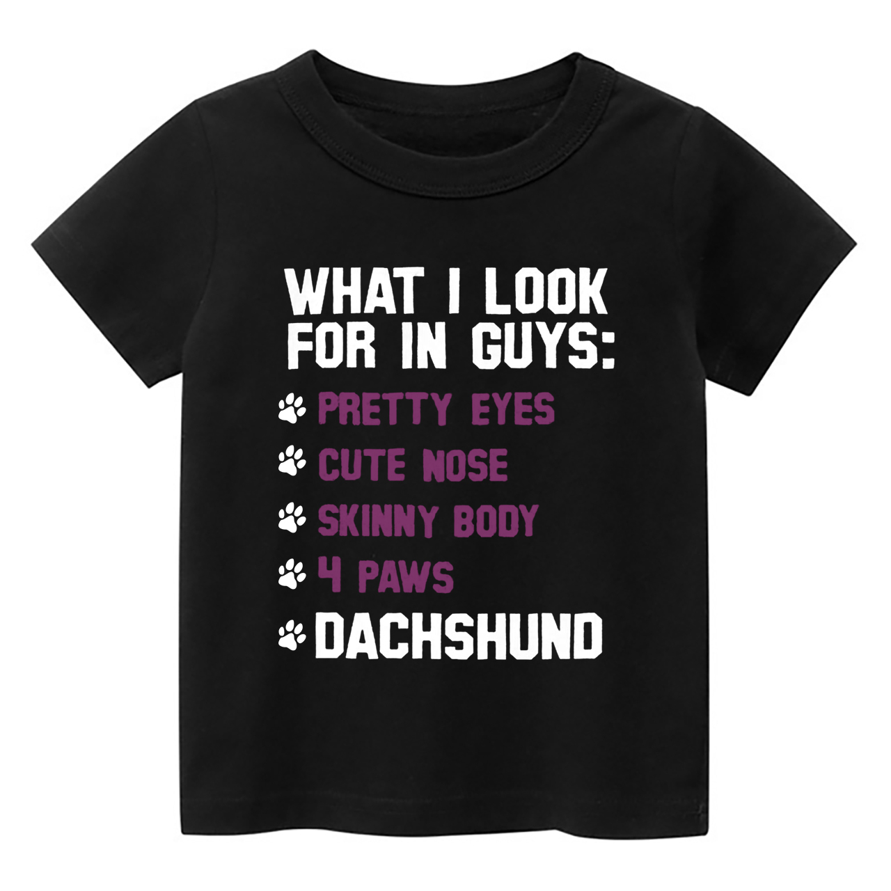 Dachshund List Kids Shirt