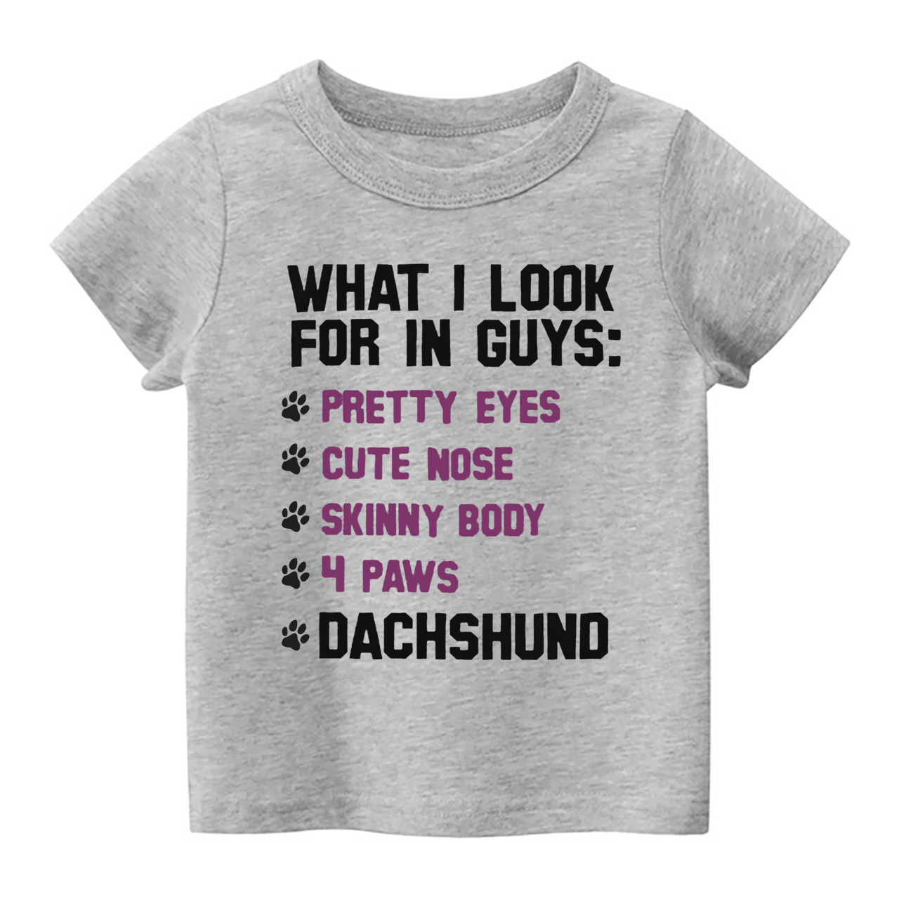 Dachshund List Kids Shirt