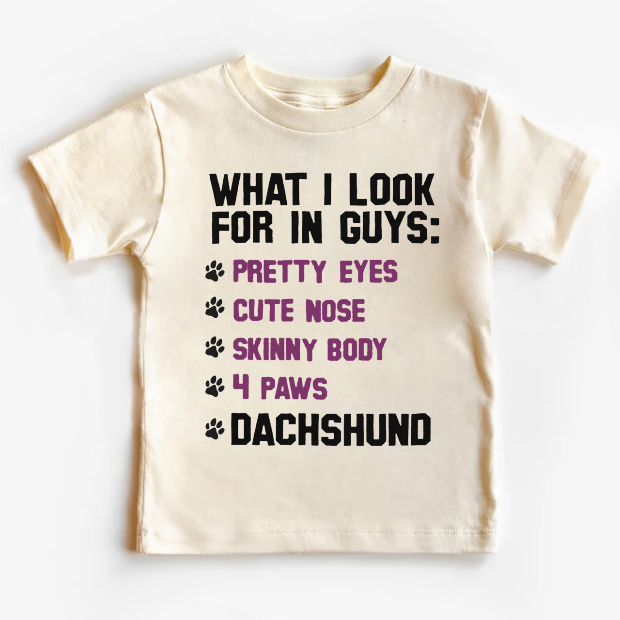 Dachshund List Kids Shirt