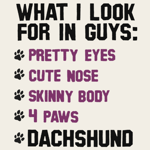 Dachshund List Bodysuit For Baby