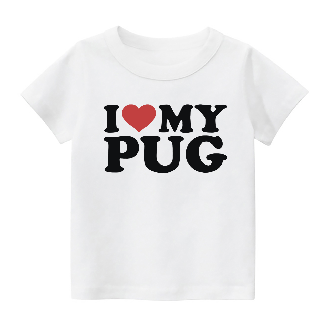 I Love My Pug Kids Shirt