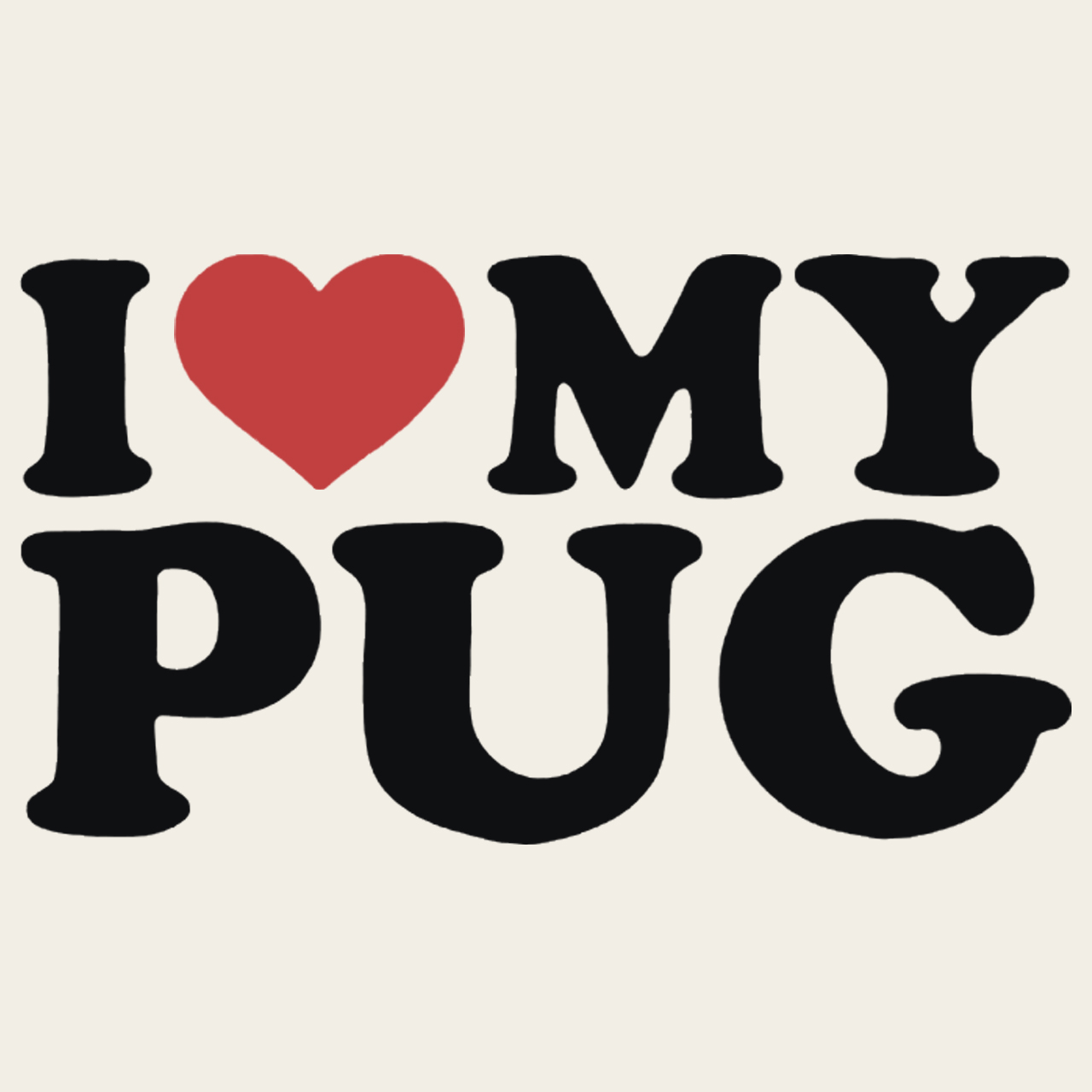 I Love My Pug Kids Shirt