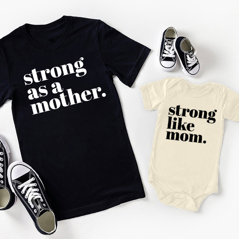 Strong Like Mom Matching T-Shirt