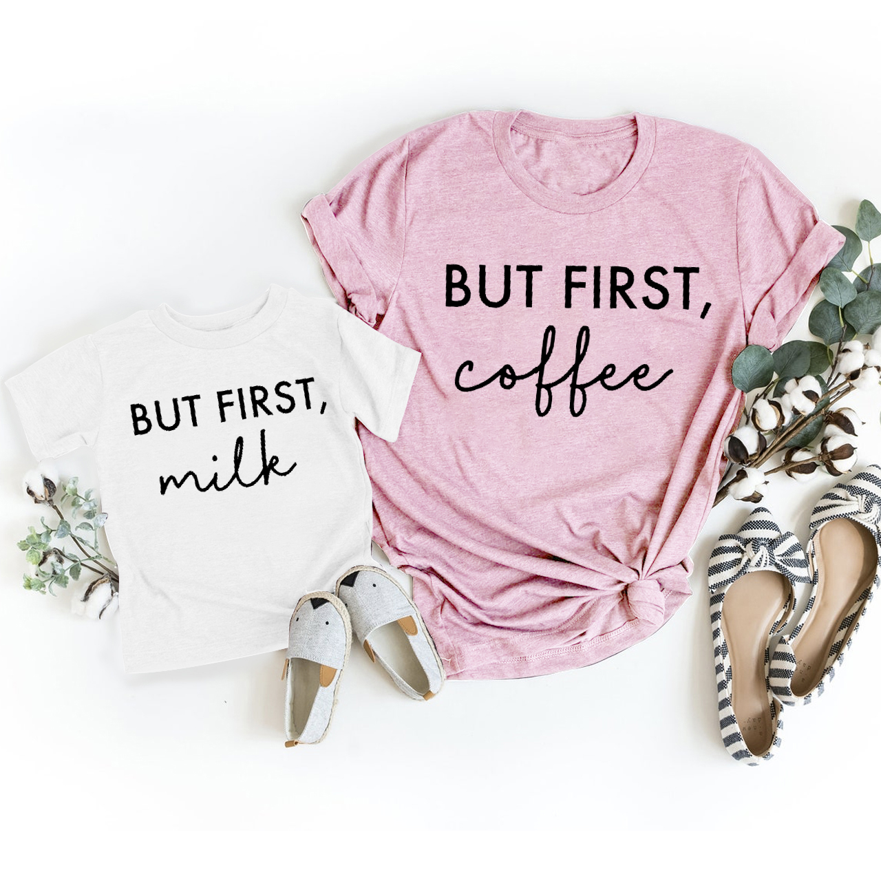 But First Coffee Mommy And Me Matching Shirts