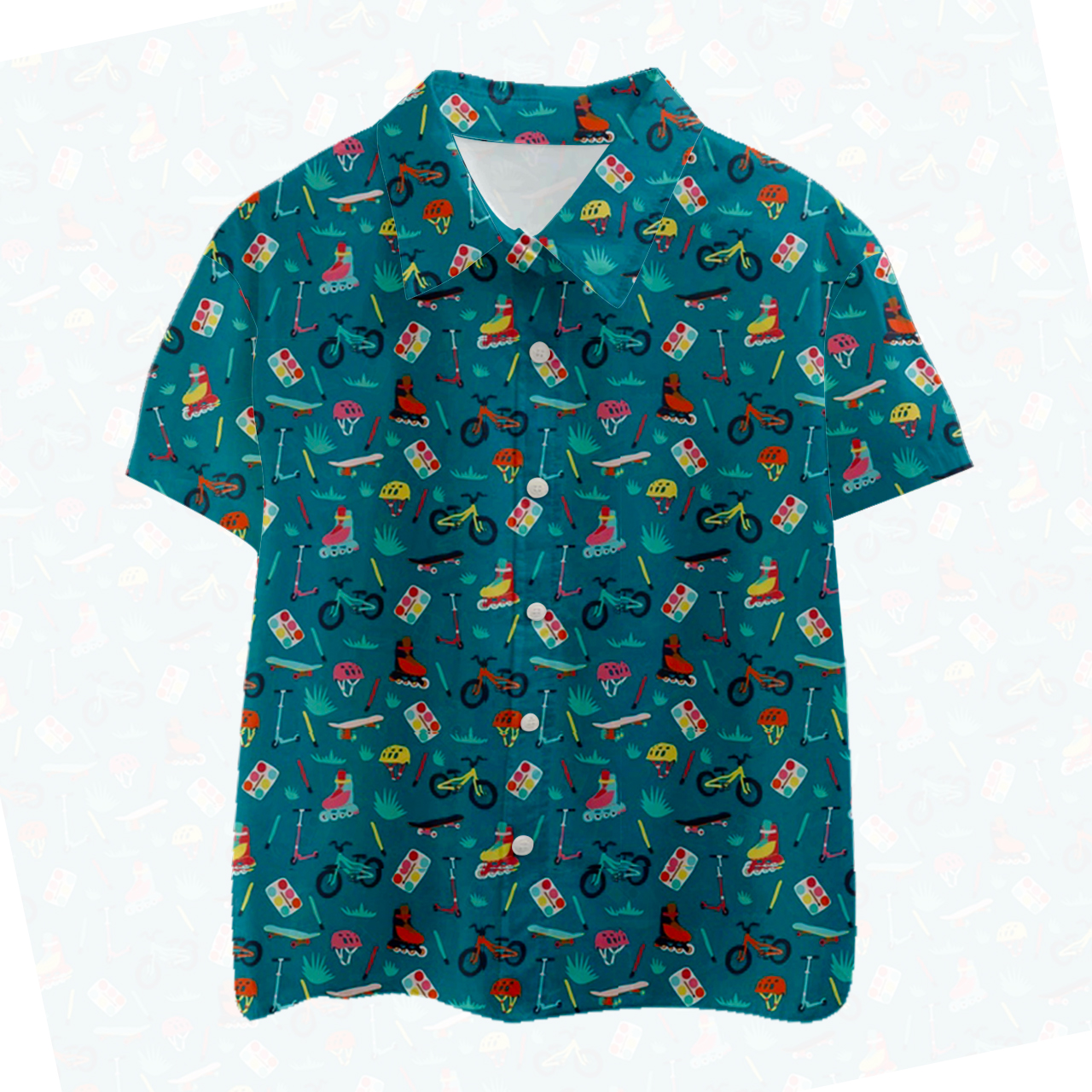 [Copy]Fox And Bear Kids Button Shirt