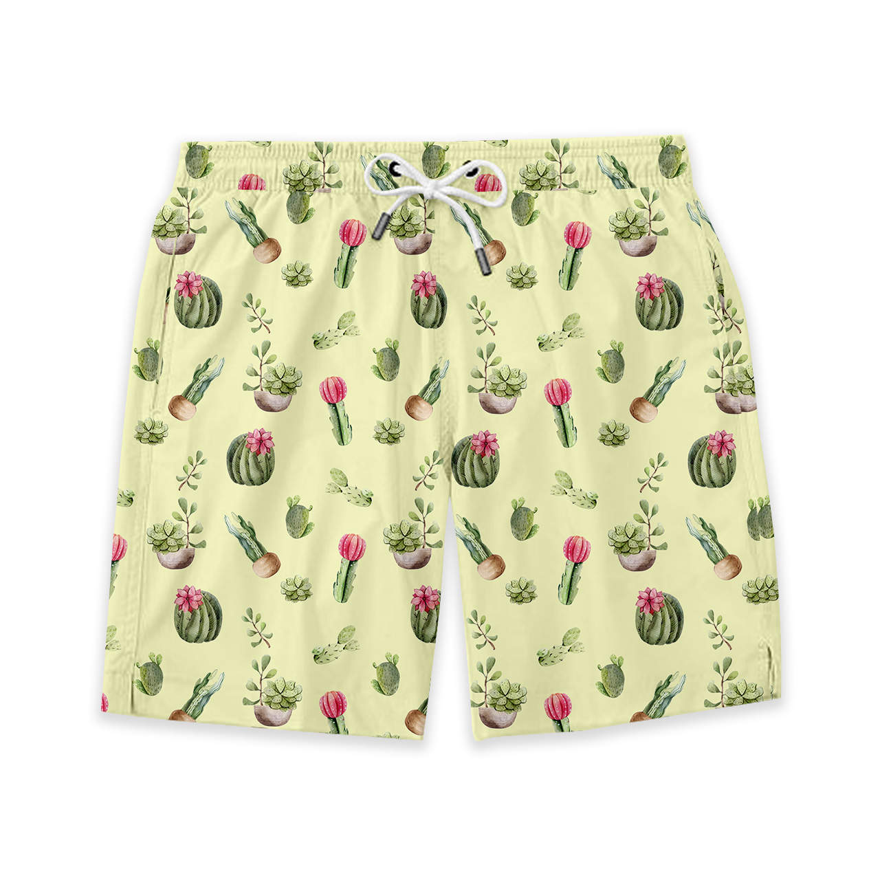 Green Cactus Dad&Me Matching Shorts