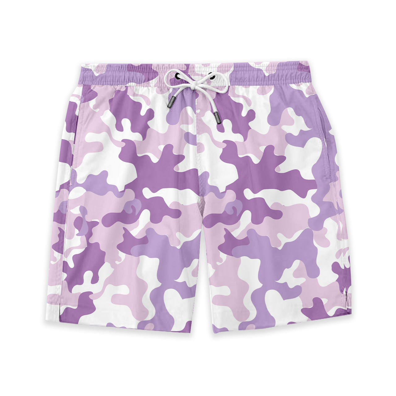 Purple Camouflage Kids Shorts