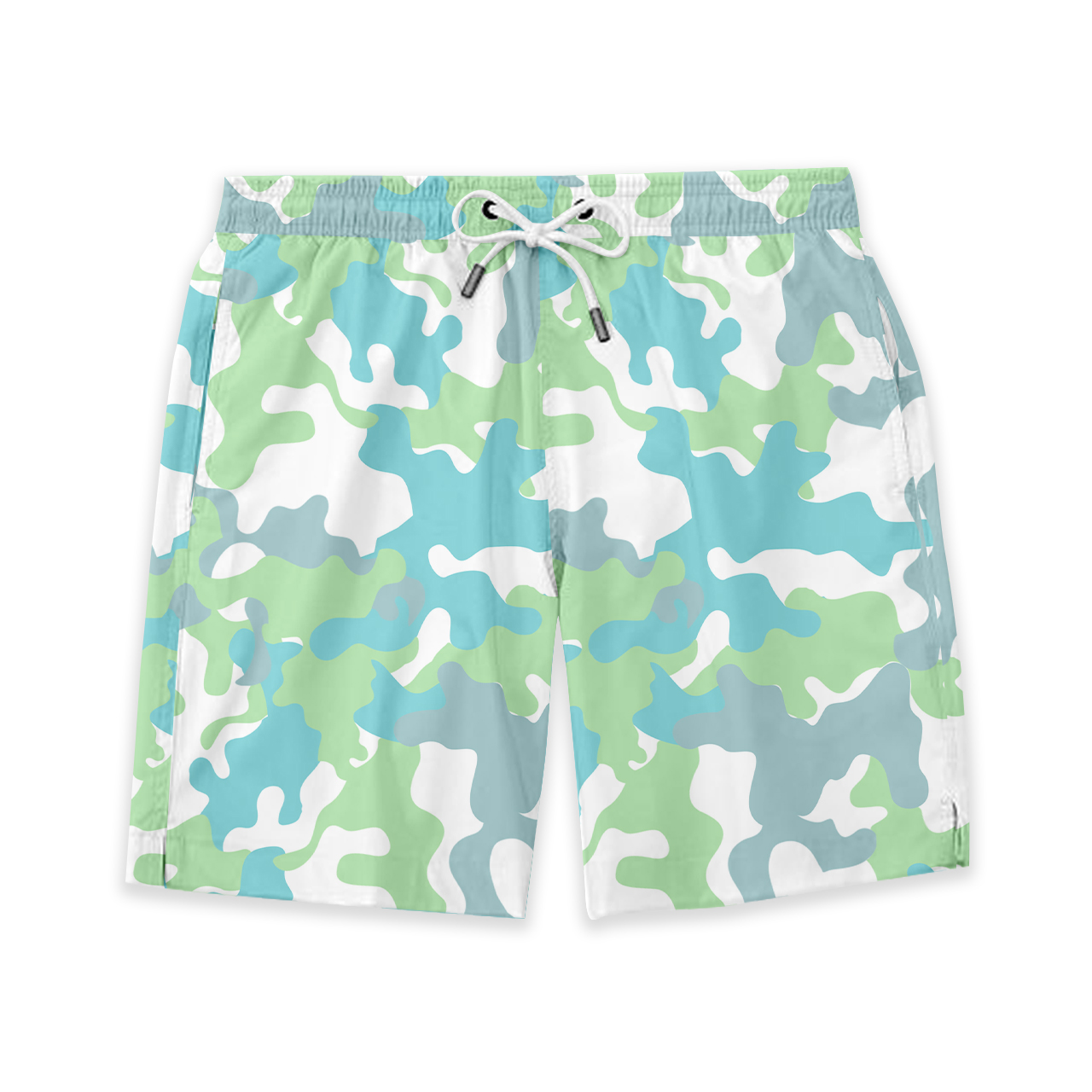 Green Camouflage Kids Shorts