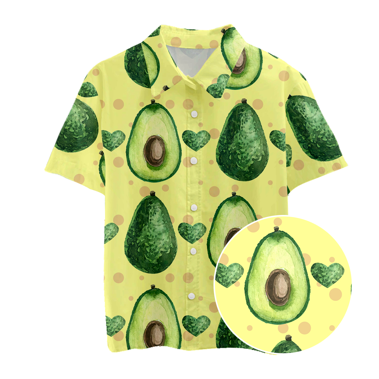 Avocado Fruit Kids Button Shirt Sale-Beepumpkin™